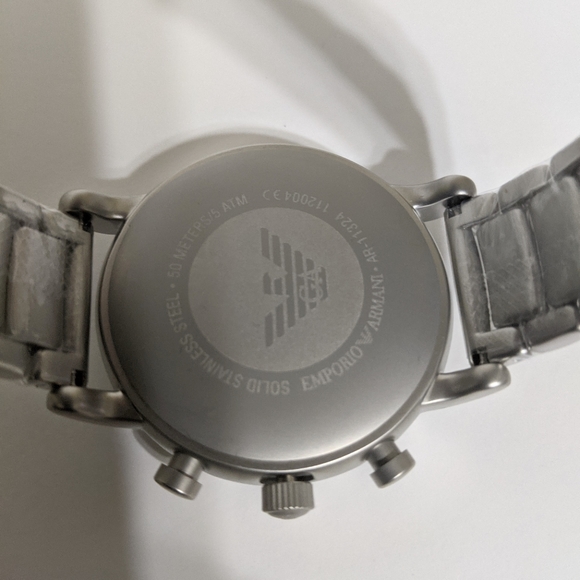 EMPORIO ARMANI CHRONOGRAPH STAINLESS STEEL WATCH - Picture 7 of 11